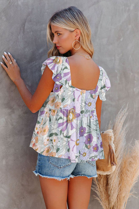 Summer Feels: Ruffled Floral Tiered Dress / Top