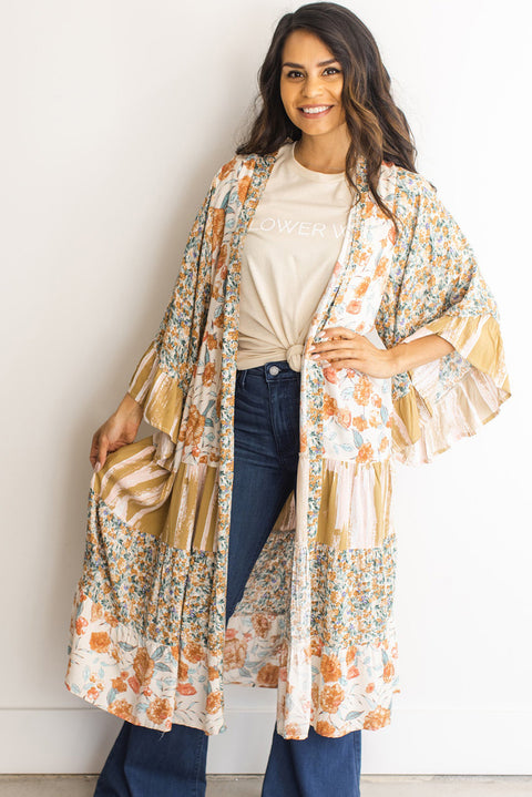 Floral Feels: Wide Sleeve Kimono