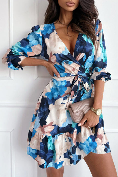 All Eyes On Me:  Long Sleeve Blossom Floral Dress